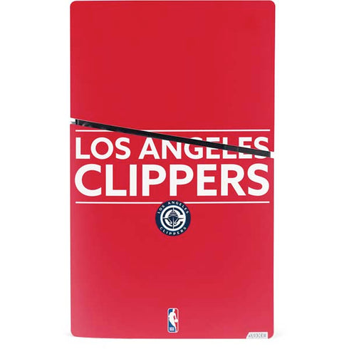 NBA Los Angeles Clippers Standard Red PS5 Slim Digital Edition Console Skin